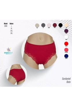 DONDEZA BAYAN SUR DANTEL BATO KÜLOT 12'Lİ PAKET 