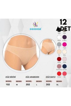 DONDEZA  BAYAN DÜZ BATO  12'Lİ PAKET 