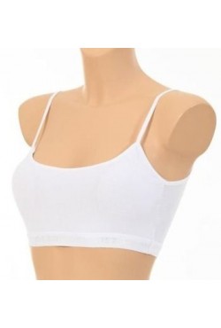 Dondeza 5018 İp Askılı Pedli Bayan Bustiyer 6'lı- BEYAZ