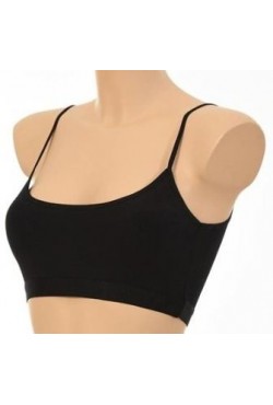 Dondeza 5018 İp Askılı Pedli Bayan Bustiyer 6`lı siyah