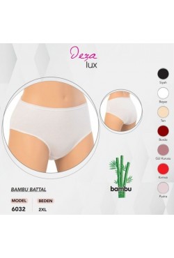 DONDEZA 6032  (XXL) BAYAN BAMBU KÜLOT 12'Lİ PAKET 