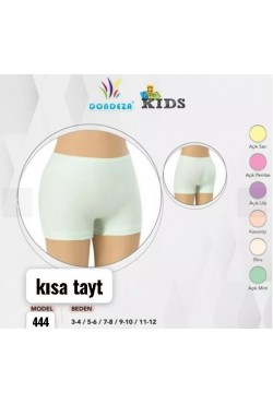 Dondeza 444 Kız Çocuk Penye Kısa Tayt 6'lı paket 