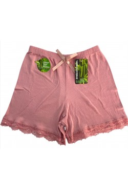 Dondeza 5071  Bambu Raporlu / Fitilli  Bayan Şort 6'lı paket renk asorti