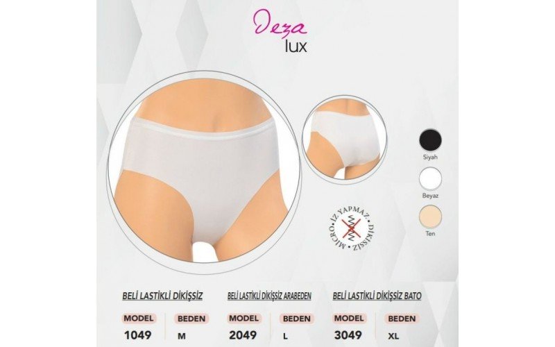 DONDEZA 3049 XL BEDEN İZ YAPMAZ LAZER KÜLOT 12'Lİ PAKET