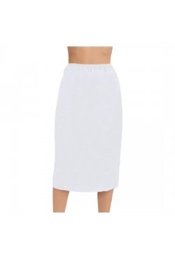 Ersoy Collection Kadın  Uzun Battal Jupon ( Etek Astarı) -Beyaz