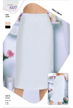 Ersoy Collection Kadın  Uzun Battal Jupon ( Etek Astarı) -Beyaz