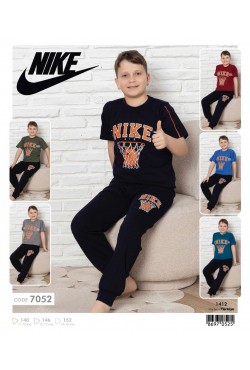 Kapi Kids 7052 Erkek Çocuk Pijama Takımı 3'lü Seri