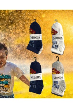 M-BOSS Erkek  Çocuk Patik (3'lü askıda ) 12'li Paket 