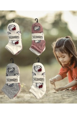 M-BOSS  Kız Çocuk Patik (3'lü askıda ) 12'li Paket 