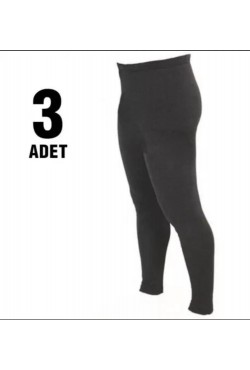 Orko UNİSEX Ribana(içi Şardonlu)  Tayt Kışlık İçlik  (3'lü paket ) 7/89 numara