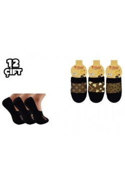 Babit 002 İran Bayan Babet Çorap 12'li karışık model 