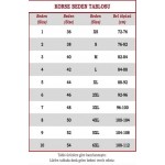 Letti (338-1) Lazer Kesim Bel Basen Toparlayıcı İnce Yüksek Bel İz Yapmaz Paçalı Korse