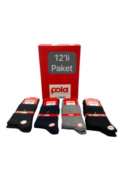 Pola/ Allways Erkek Penye Corap Asorti 40/44 