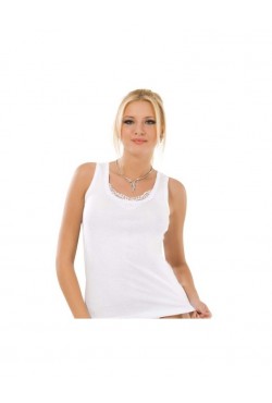 SEHER YILDIZI KADIN  GENİŞ ASKILI HAZIR YAKA ATLET 6'LI PAKET