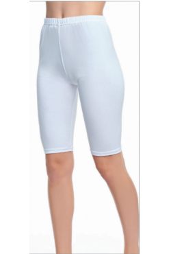 Tutku Kadın Kısa Penye Tayt Dizüstü Bayan Tayt 6 ' lı Paket BEYAZ