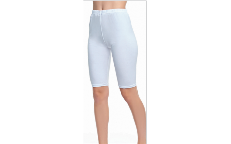 Tutku Kadın Kısa Penye Tayt Dizüstü Bayan Tayt 6 ' lı Paket BEYAZ