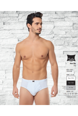 Tutku Erkek Penye Komslip Beyaz 12 li Paket