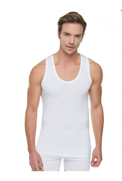 Tutku Erkek Ribana Atlet 6'lı Paket Beyaz