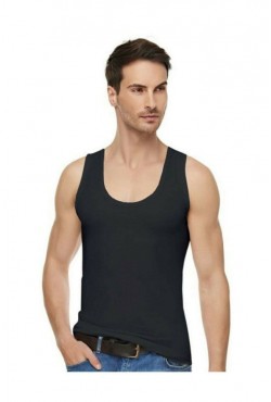 ELİT ERKEK MODAL ELASTAN ATLET SİYAH