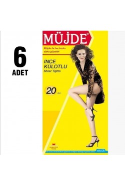MÜJDE KÜLOTLU ÇORAP 6'LI PAKET