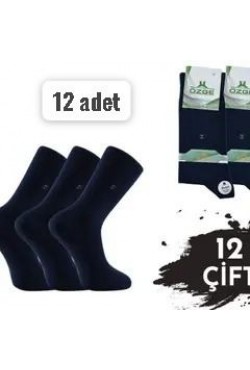 Özge Mevsimlik Erkek Dikişsiz Çorap 12'li kutulu