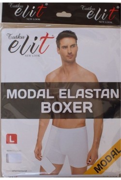 Tutku Elit 1251 Erkek  Modal Elastan Boxer  GRİ
