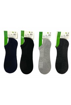 Miss Bella Erkek  Bambu Dikişsiz Sneaker 12' li paket