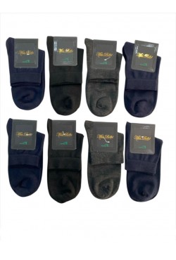 Miss Bella Dikişsiz Erkek Bambu  Yarım Konç  Çorap 12`li 40/44