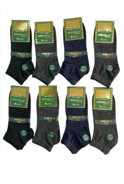 Miss Bella Dikişsiz Erkek Patik Çorap 12`li 40/44