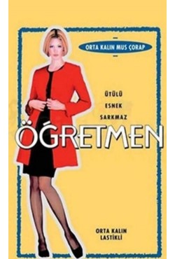 Öğretmen Orta Kalın  Diz Üstü Çorap 6'lı Paket 