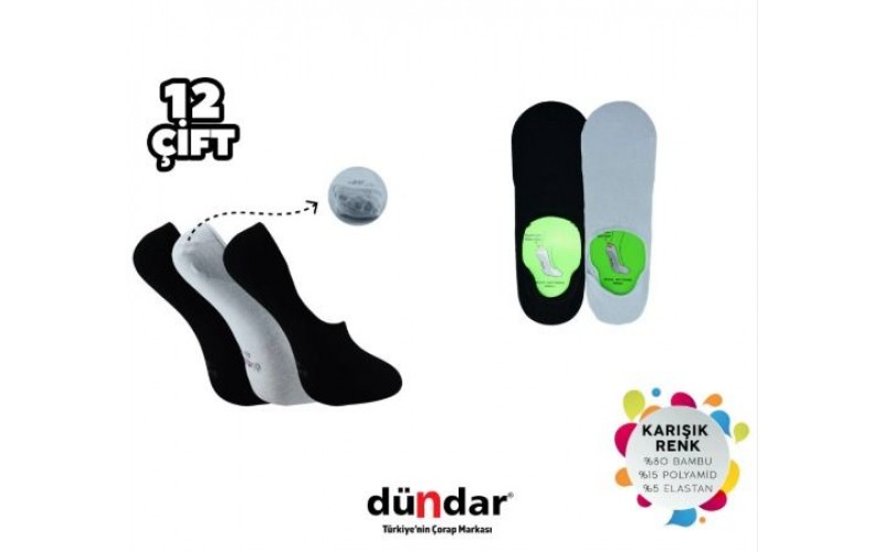 Dündar 5541  Erkek Plus Bambu Babet  Çorap Dikişsiz 