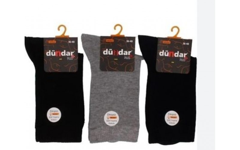 Dündar Kadın Modal Plus Dikişsiz Soket Çorap 5725 - 12 Adet
