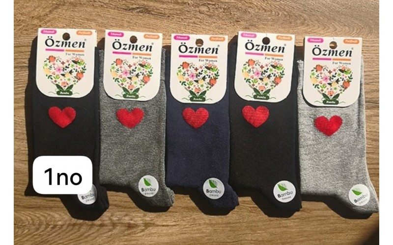 Özmen Bambu Soket Dikişsiz 36/40 Asorti paket 