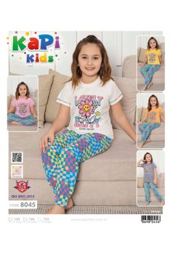 Kapi Kids 8045 Kız Çocuk Pijama Takımı 