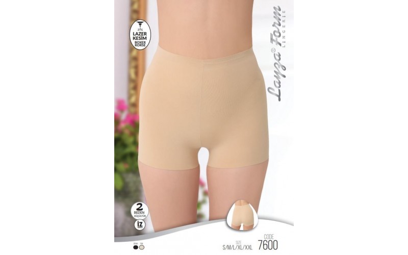 LAYZA FORM 7600 LAZER KESİM BAYAN BOXER KORSE