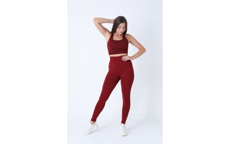 Liza Sporcu Tayt / Büstiyer Takımı S/M Bordo