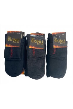 Ekinli Termal Yarım Konç 40/44 Havlu Çorap