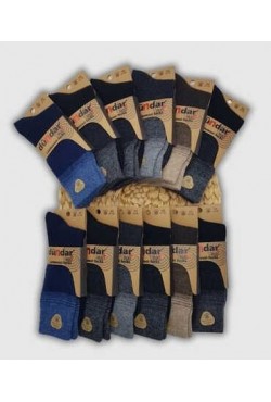5909 Dündar Erkek Lambswool Çorap 12'li Paket