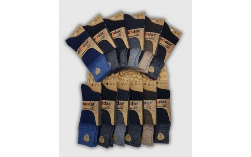 5909 Dündar Erkek Lambswool Çorap 12'li Paket