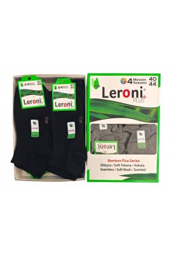 Leroni Erkek Dikişsiz Patik 40/44 Asorti 12'li paket 
