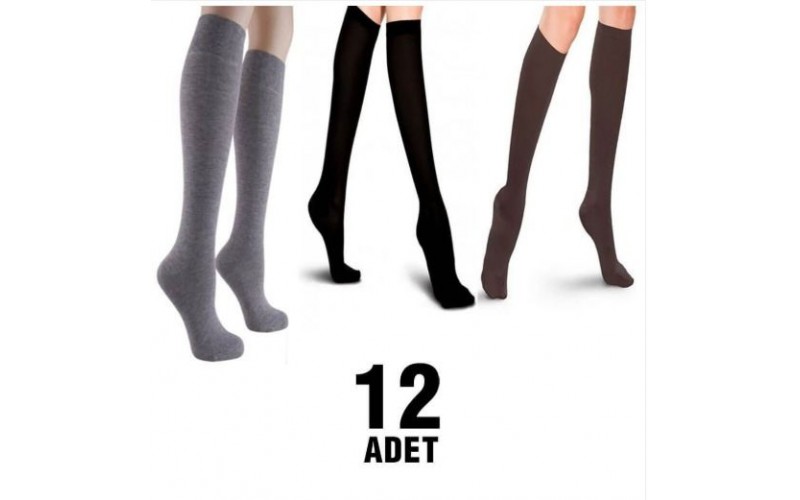 Özmen Dizaltı Anne Çorabı 12'li - Std