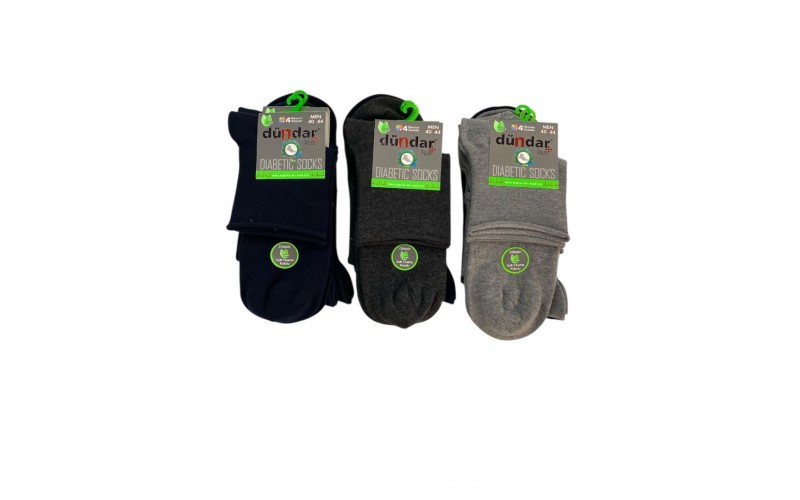 Dündar - 5985 Yarım Konçlu Diyabetik Çorap – 12’li Paket