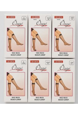 Özge 20 denye  İnce Bayan Pantolon Çorap 12'li Pembe Kutu