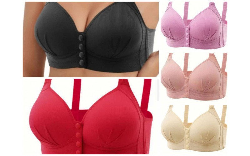 MFO 8801 SİLİKONLU ÖNDEN DÜĞMELİ SÜTYEN  (/85//90/95/95/100/105)  6'LI paket 