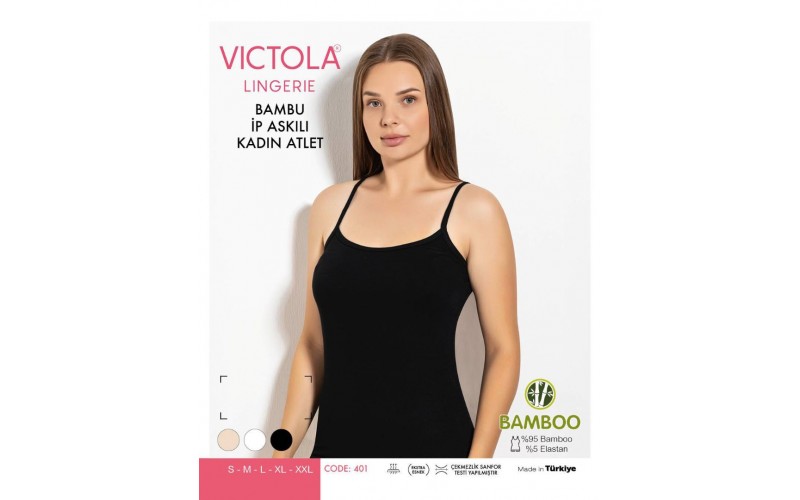 Victola 401Bayan Bambu Atlet Ten  İp Askılı 