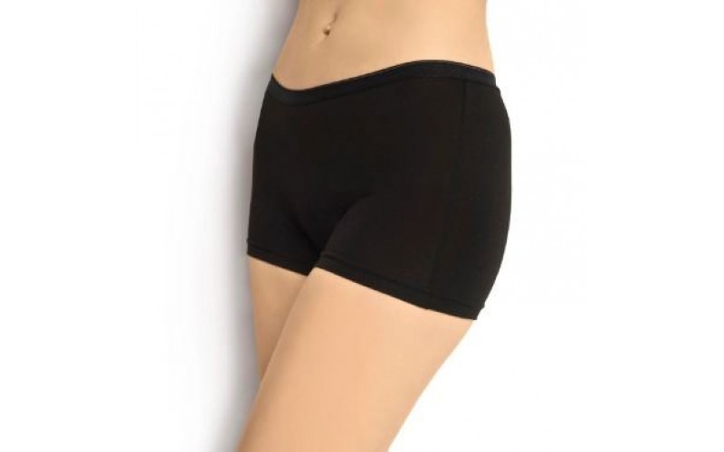 VICTOLA LINGERIE 113  Kadın Bambu Kumaş Boxer siyah 12'Lİ 